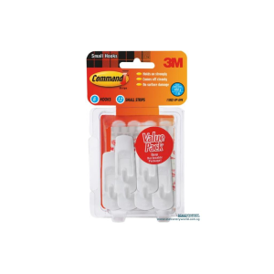3M Command Small Hooks Pack of 6 17002-6