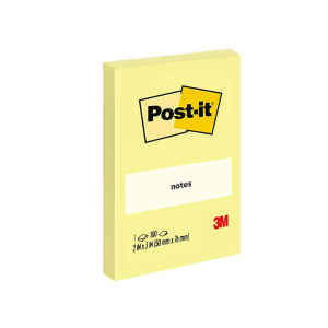 3M Post-it Notes Yellow 2 x 3 Inch 656-1CY CW