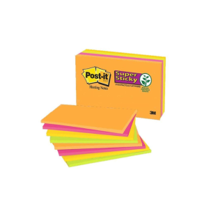 3M Post-it Super Sticky Note 6445-SSP (6"X4") - Electric Glow