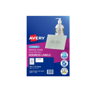 Avery Laser Labels L7551-5 (Clear Mini Addressing Label)