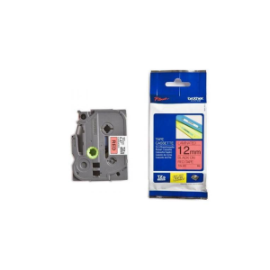 Brother Tape Cassette Black ink on Red tape 12mm TZE-431