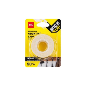 Deli Double Sided Foam Mounting Tape 25mm x 1.5M EA35011