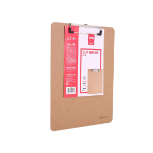 Deli Mdf Wooden Clipboard A4 9226