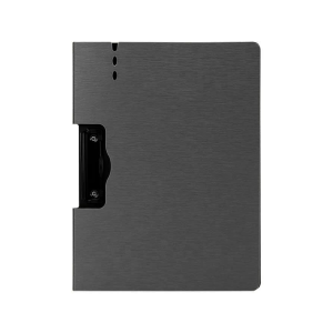 Deli PP Foam Clip Board with Cover Horizontal Dark Grey 64512