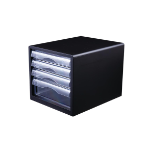 Deli Plastic File Cabinet 4 Drawers 9774