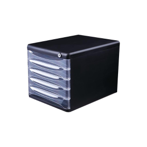 Deli Plastic File Cabinet with Lock 5 Drawers E9795