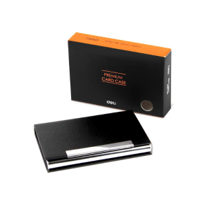 Deli Premium Business Card Holder Black 7628