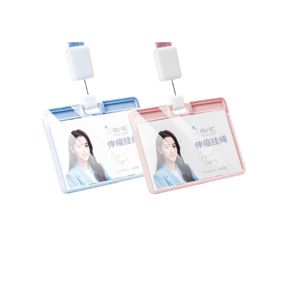Deli Retractable Lanyard with Name Badge Horizontal 64802