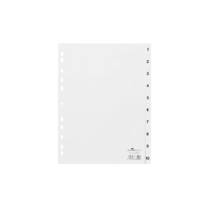 Durable Plastic Index Divider Set 6511 (1 to 10)