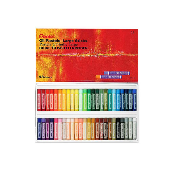 Pentel Oil Pastels Large Sticks 48 Colours GHT-48