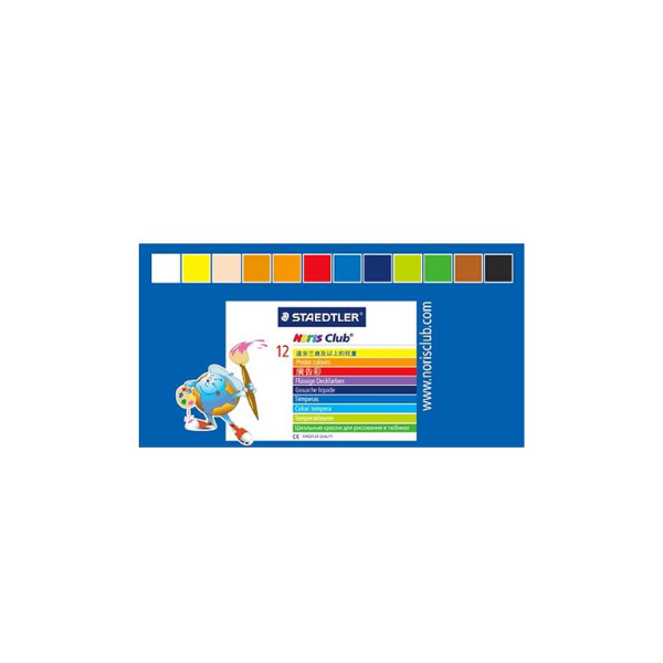 STAEDTLER Noris Poster Colour 12 Colour Tube 887NC12