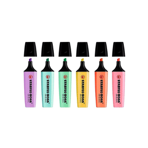 Stabilo Boss Pastel Highlighter Pack of 6