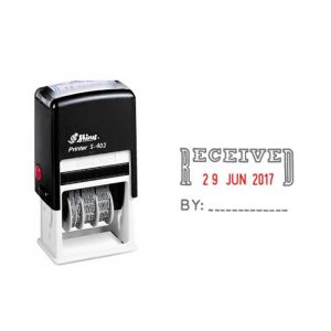 Shiny Self Inking Date Stamp Received S402