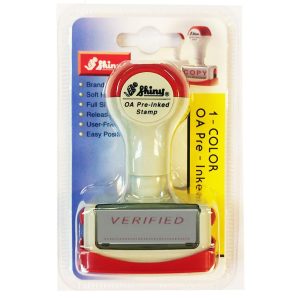 Shiny OA Pre Inked Stamp Verified NV07