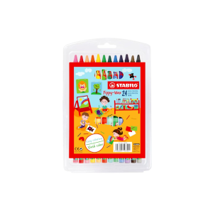 STABILO Wax Crayons 24 Colours 2824PL
