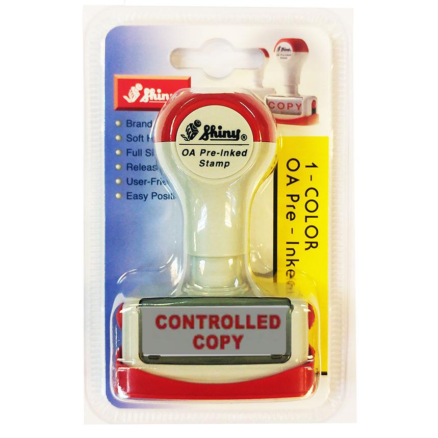 Shiny OA Pre Inked Stamp Controlled Copy NC29