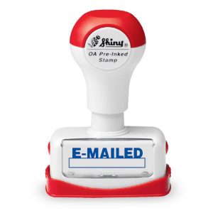 Shiny OA Pre Inked Stamp Emailed NE05
