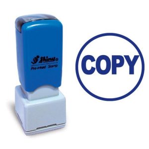 Shiny Pre-Inked Teacher Stamp Copy Blue HS034