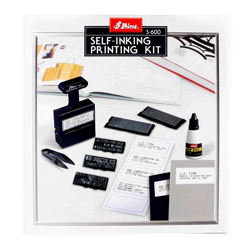 Shiny Self Inking Stamp Kit S-600