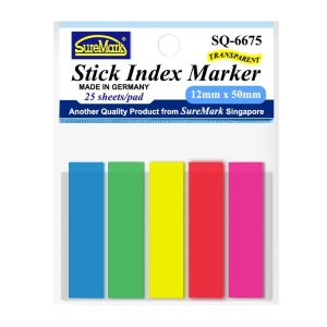 Suremark Stick Index Marker 12 x 50mm SQ-6675