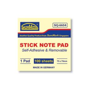 Suremark Stick Note Pad SQ-6654 - Yellow