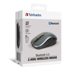 Verbatim 5 Buttons Bluetooth Silent Mouse Black 66859