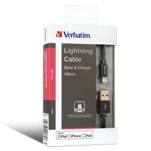 Verbatim Sync and Charge Set Up Lightning Cable 1.2m 65360