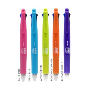 Zebra Clip on Four Colour Pen with Mechanical Pencil