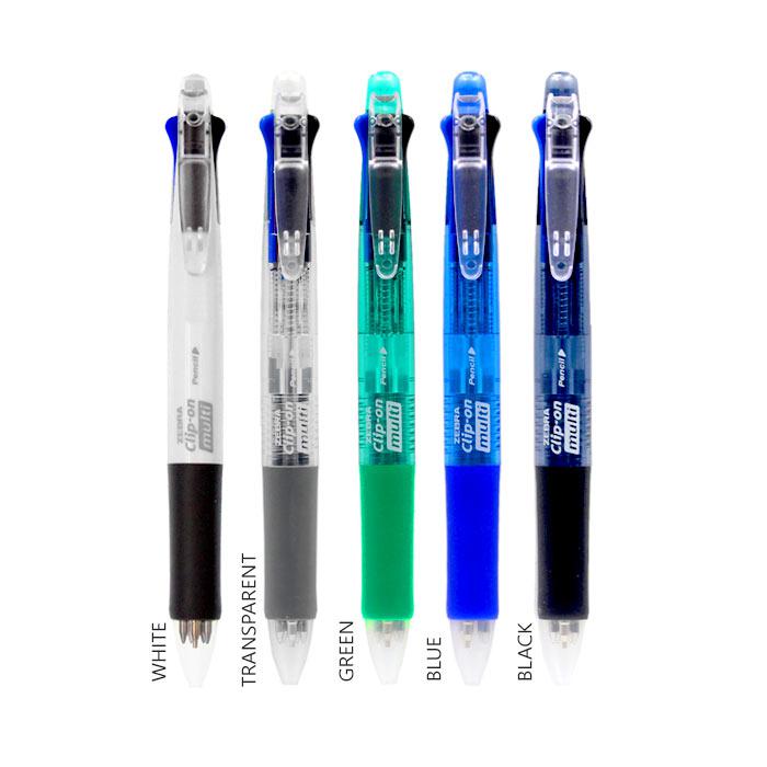 Zebra Clip on Multi Colour Pen with Mechanical Pencil