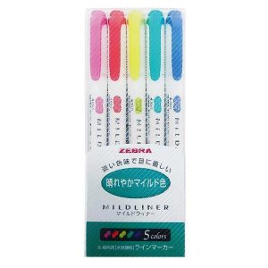Zebra Mildliner Fluo Marker WKT7-5CHC