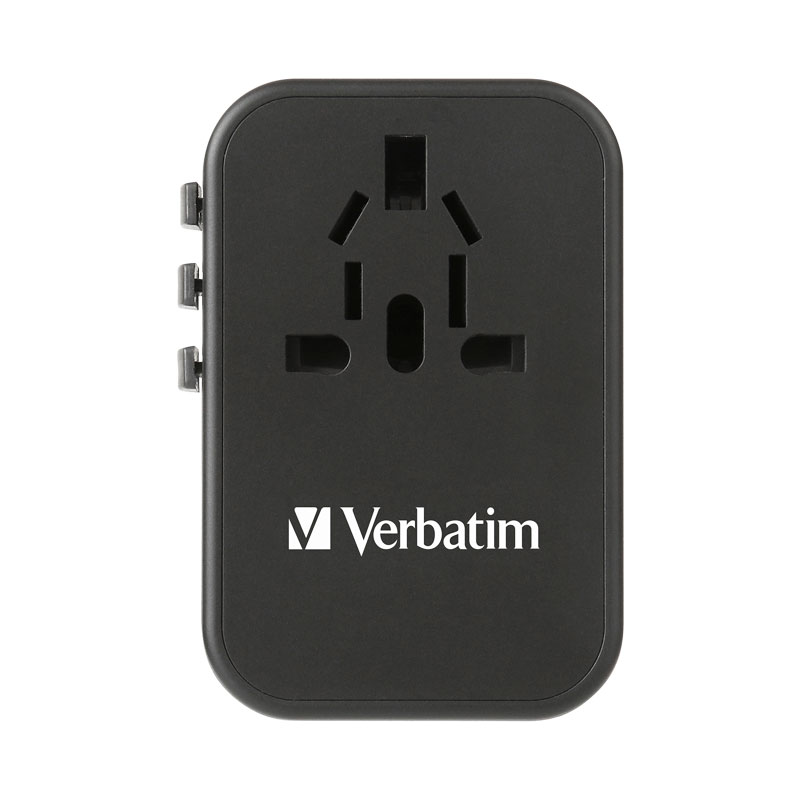 Verbatim Universal Travel Charger (1x USB, 2x Type C) Black 66851 - Image 6